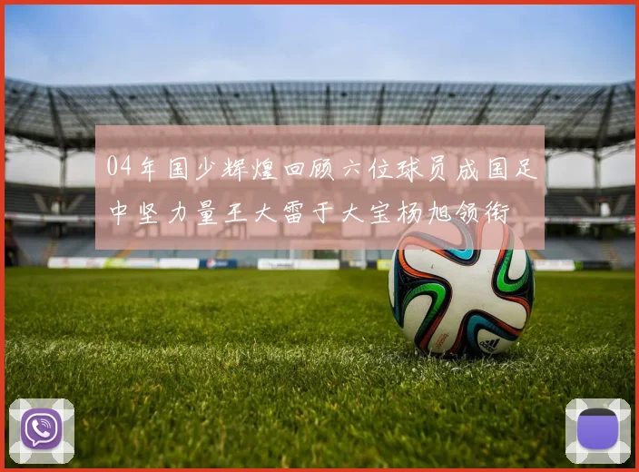 04年国少辉煌回顾六位球员成国足中坚力量王大雷于大宝杨旭领衔
